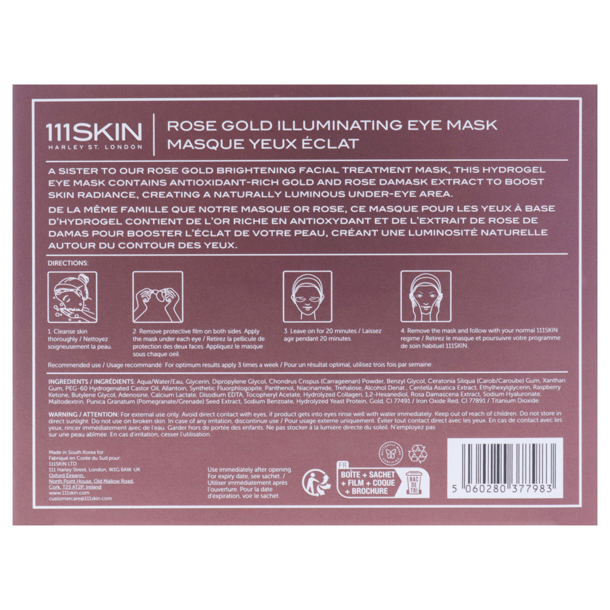 Rose Gold Illuminating Eye Mask