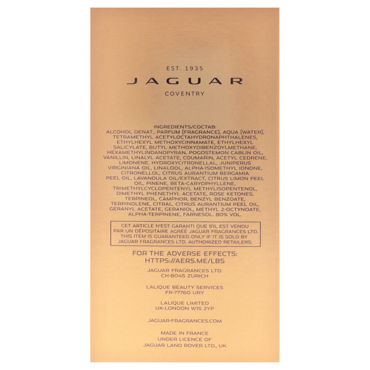 Jaguar Era Elixir EDP Spray