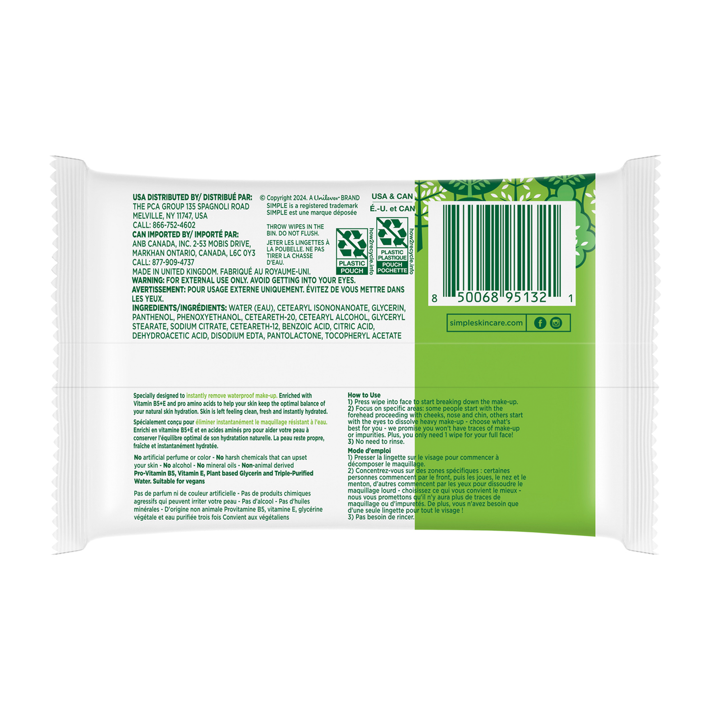 Kind To Skin Micellar Makeup Remover Wipes