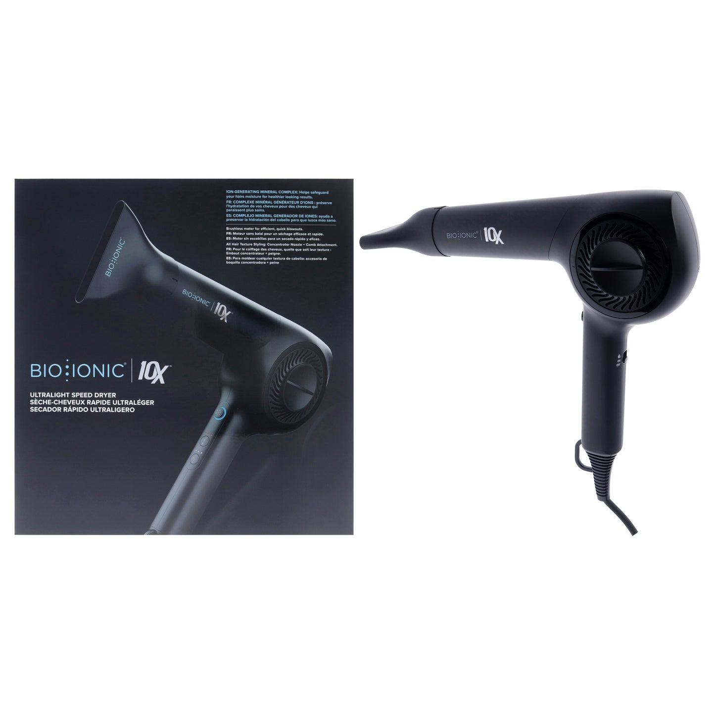10x Ultra Light Speed Dryer Plus Comb Attacment