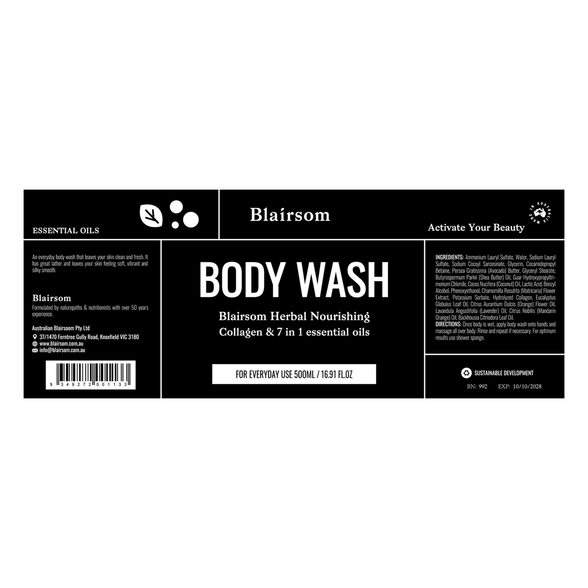 Herbal Nourishing Body Wash