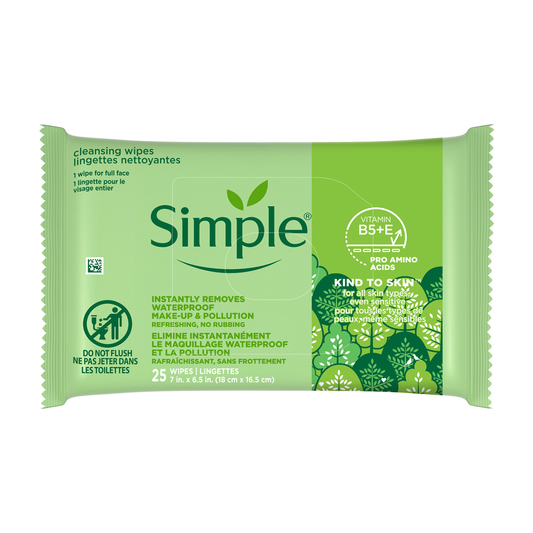 Kind To Skin Cleansing Makeup Remover Wipes - 25pc