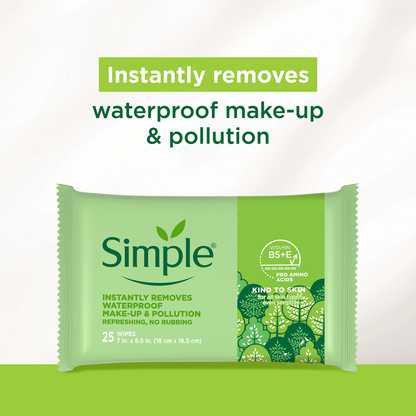 Kind To Skin Cleansing Makeup Remover Wipes - 25pc