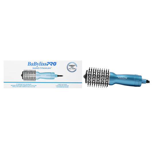 Nano Titanium Compact Hot Air Brush - BNTMHBUC - Blue