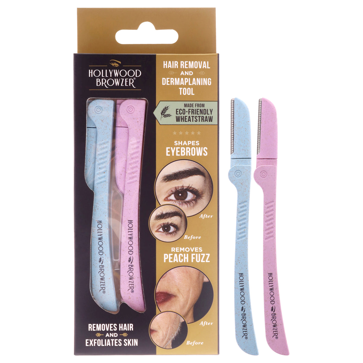 Hair Removal and Dermaplaning Tool Duo