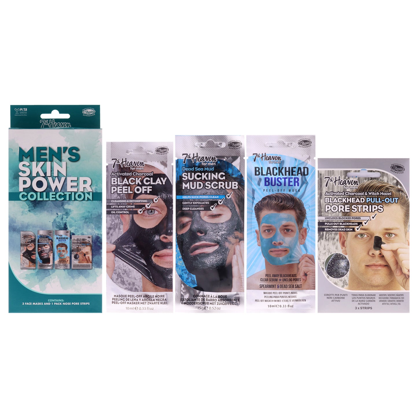 Mens Skin Power Face Mask Collection