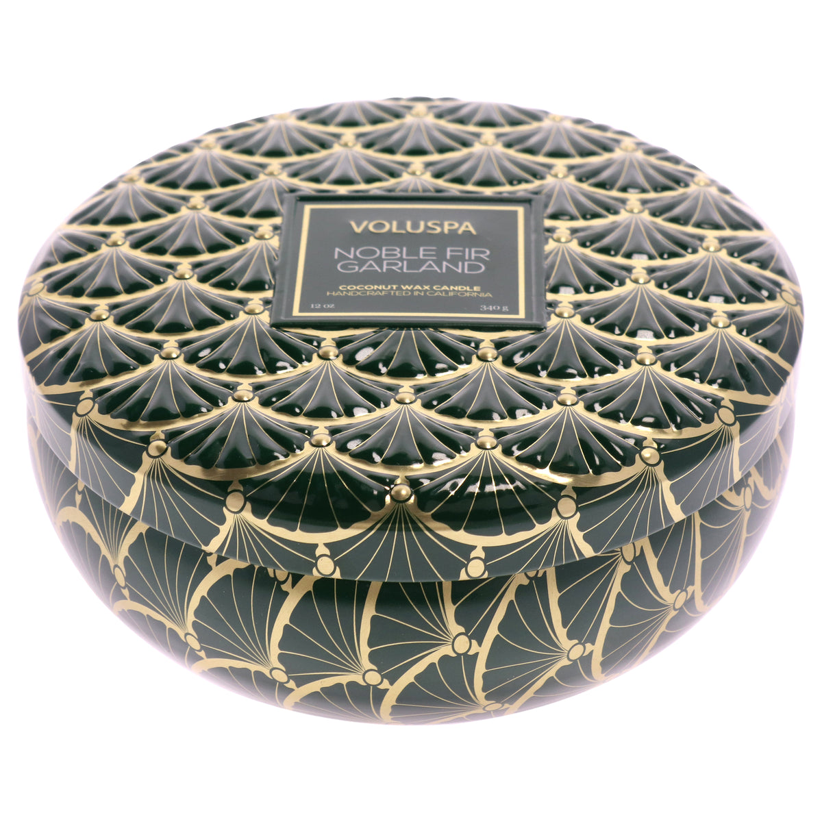 Holiday Collection 3 Wick Tin Candle - Noble Fir Garland