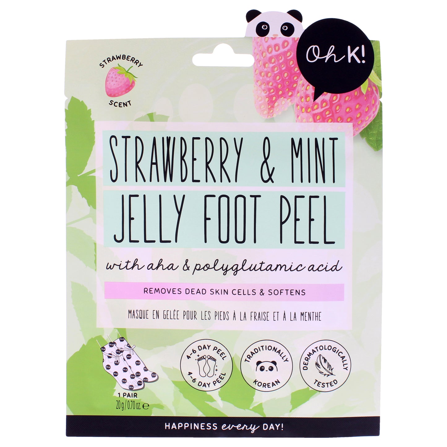 Jelly Foot Peel - Strawberry and Mint Jelly
