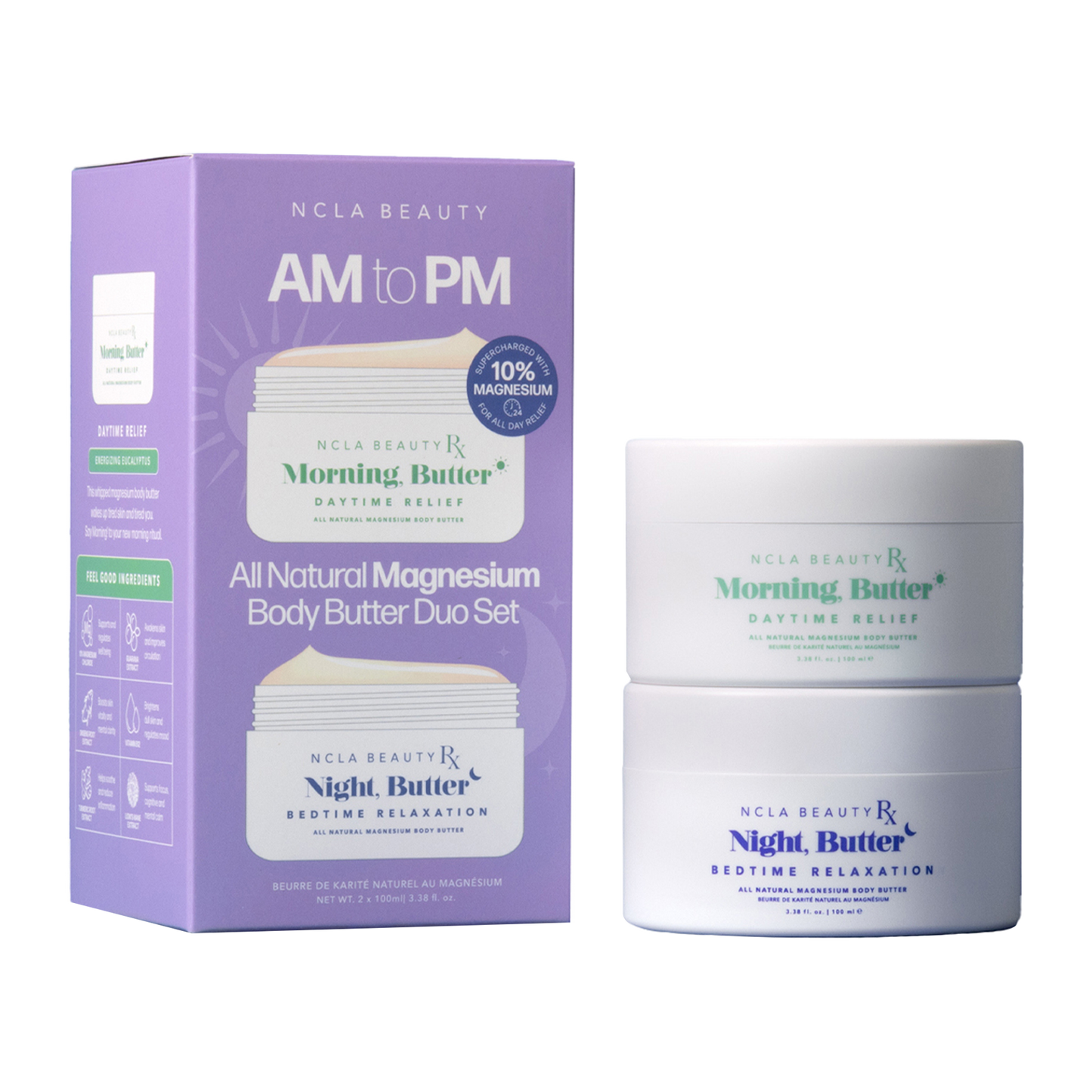 All Natural Magnesium Body Butter Duo