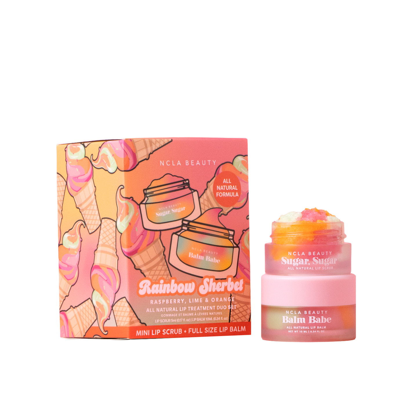 Beauty Rainbow Sherbert Lip Care Set