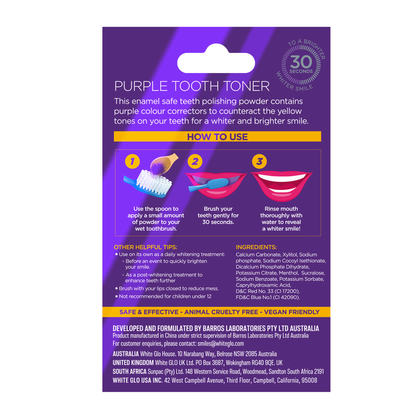 Purple Tooth Toner Polishing Powder - Fresh Mint
