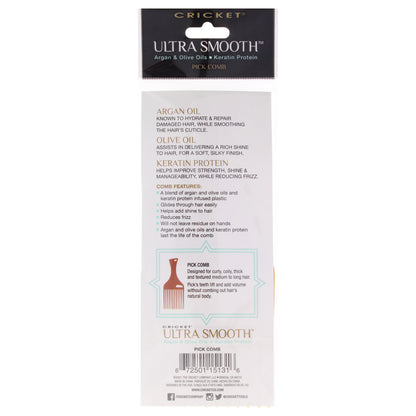 Ultra Smooth Argan & Olive Oils Pick Comb