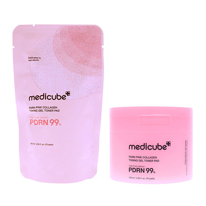 PDRN Pink Collagen Toning Gel Toner Pad Toners & Astringents