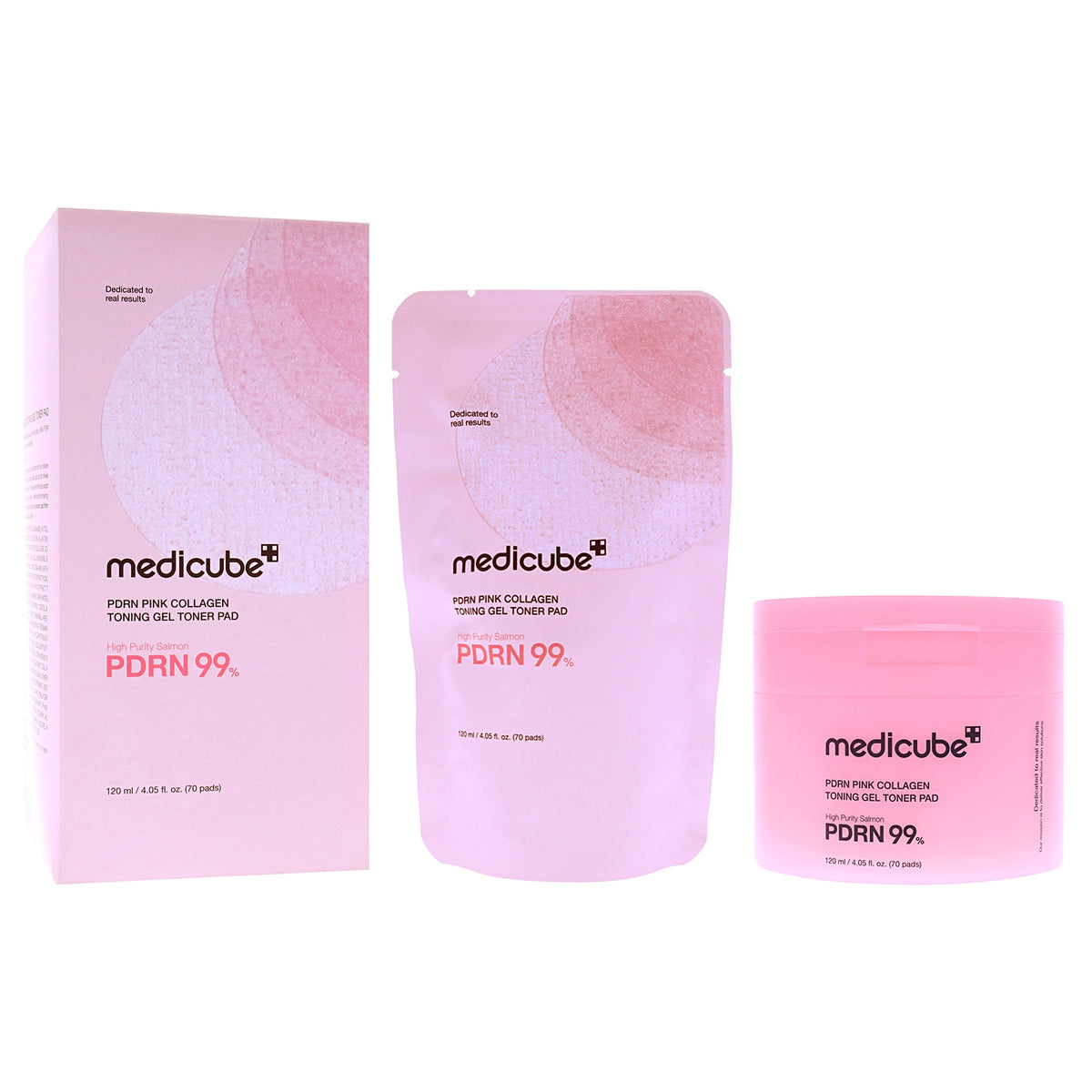 PDRN Pink Collagen Toning Gel Toner Pad Toners & Astringents