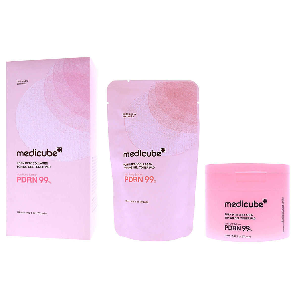 PDRN Pink Collagen Toning Gel Toner Pad Toners & Astringents