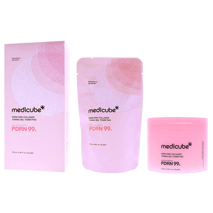 PDRN Pink Collagen Toning Gel Toner Pad Toners & Astringents