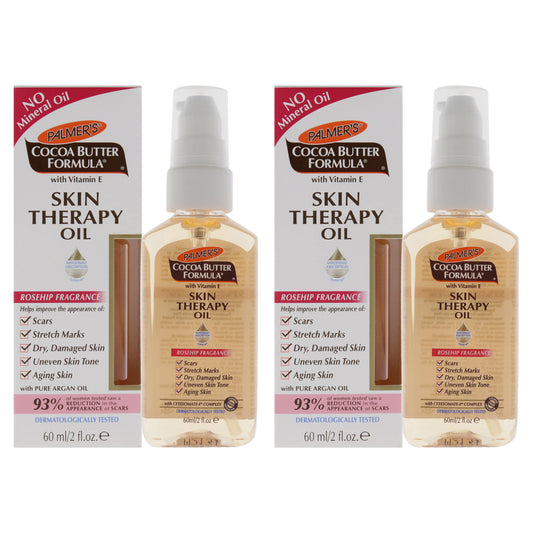 Cocoa Butter Formula Skin Therapy Oil With Vitamin E - Rosehip Fragrance - Pack of 2 by Palmers for Women - 2 oz Oil