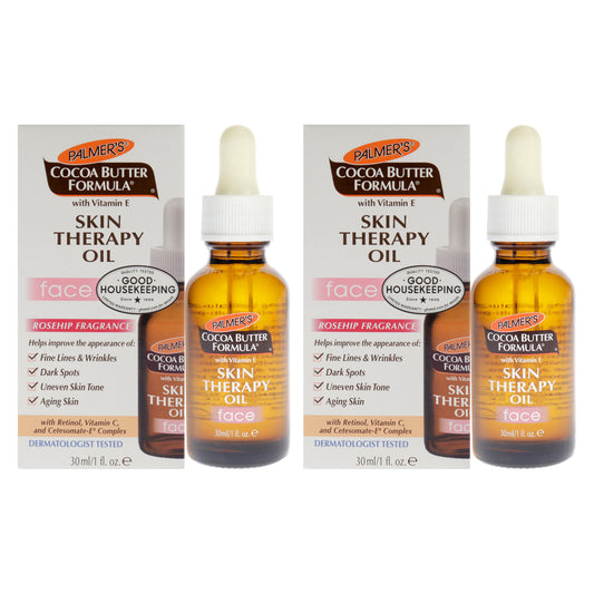 Cocoa Butter Formula Skin Therapy Oil With Vitamin E - Pack of 2 by Palmers for Unisex - 1 oz Oil