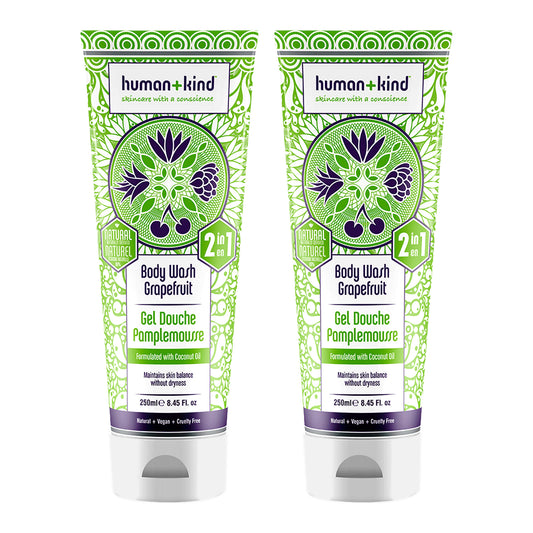Body Wash - Grapefruit - Pack of 2 by Human+Kind for Unisex - 8.45 oz Body Wash