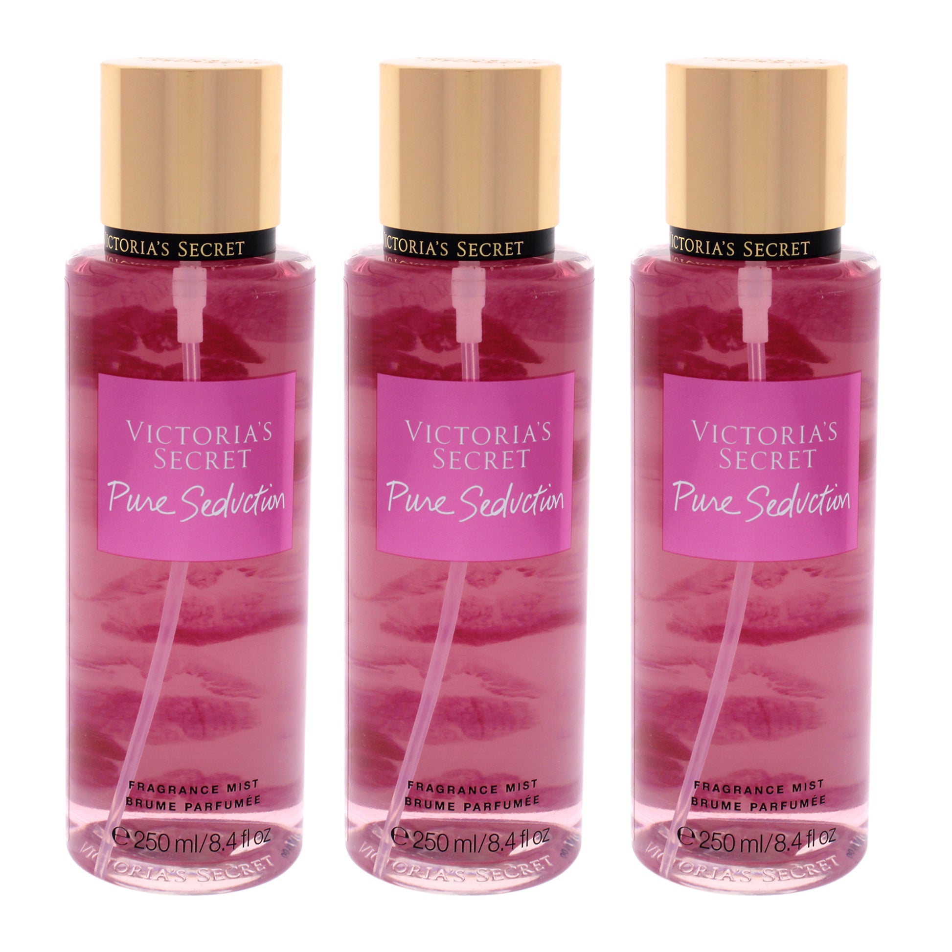 Pure Seduction by Victorias Secret for Women - 8.4 oz Fragrance Mist - Pack of 3