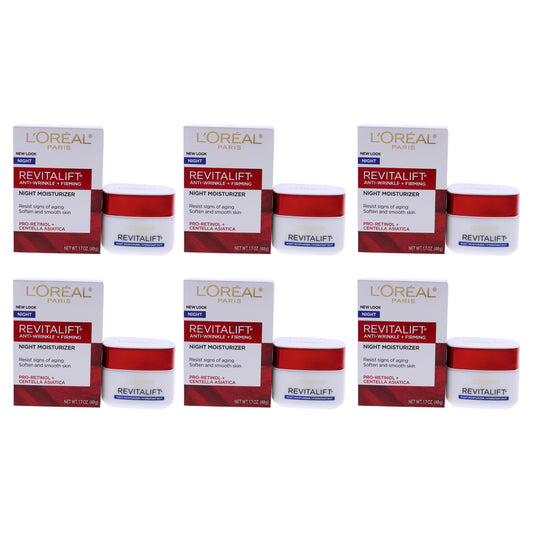 Revitalift Anti-Wrinkle and Firming Moisturizer by LOreal Professional for Unisex - 1.7 oz Cream - Pack of 6