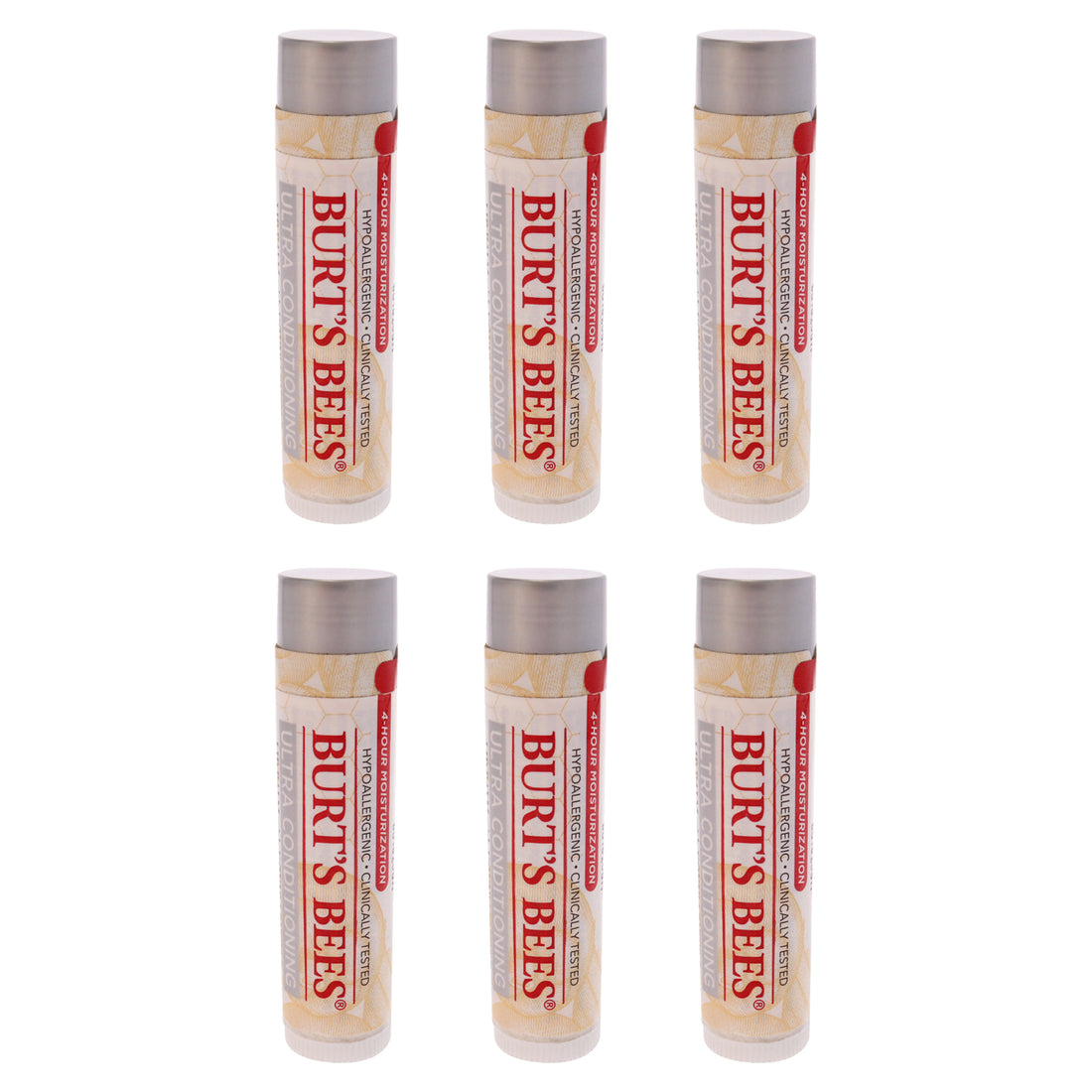 Ultra Conditioning Lip Balm with Kokum Butter Blister by Burts Bees for Unisex - 0.15 oz Lip Balm - Pack of 6