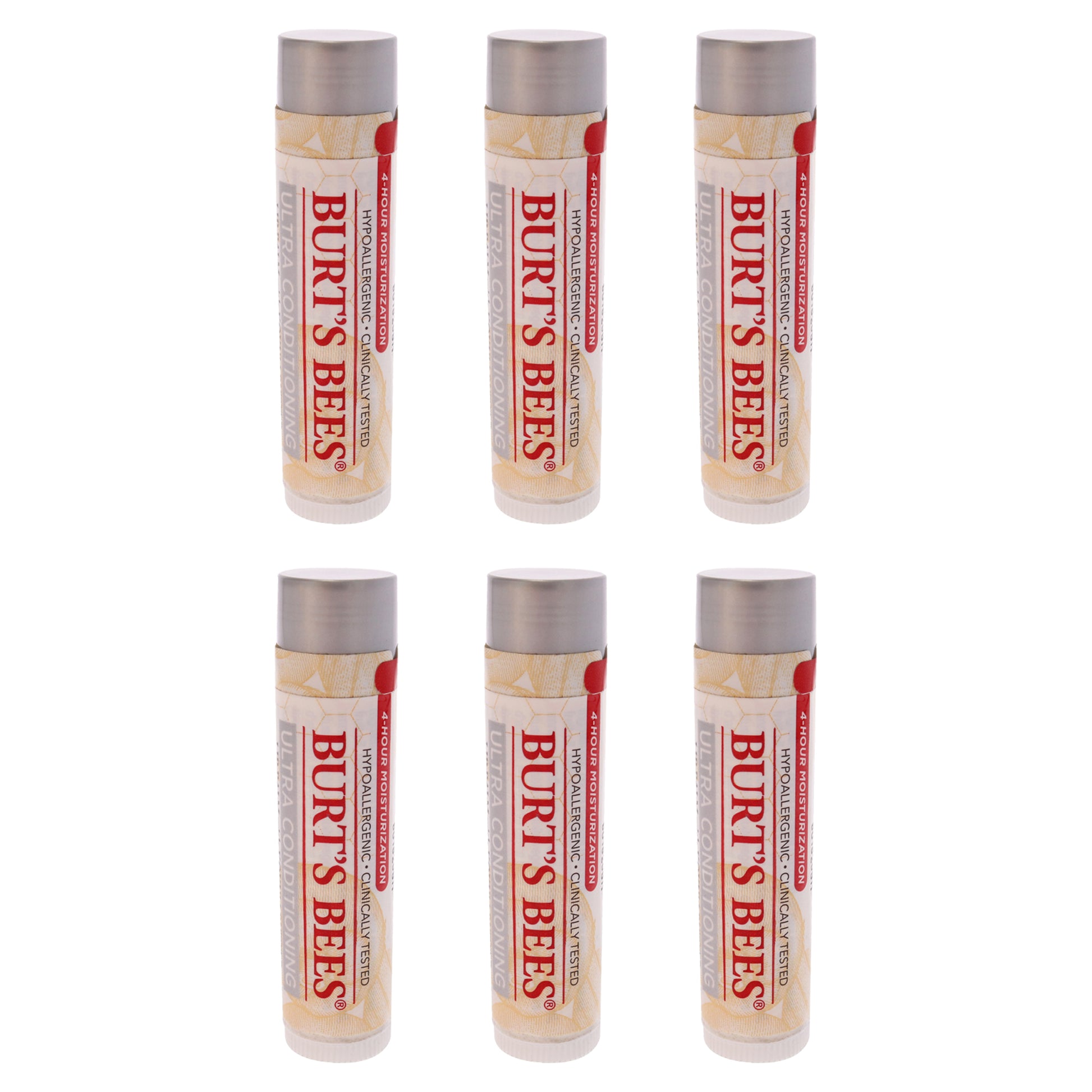 Ultra Conditioning Lip Balm with Kokum Butter Blister by Burts Bees for Unisex - 0.15 oz Lip Balm - Pack of 6