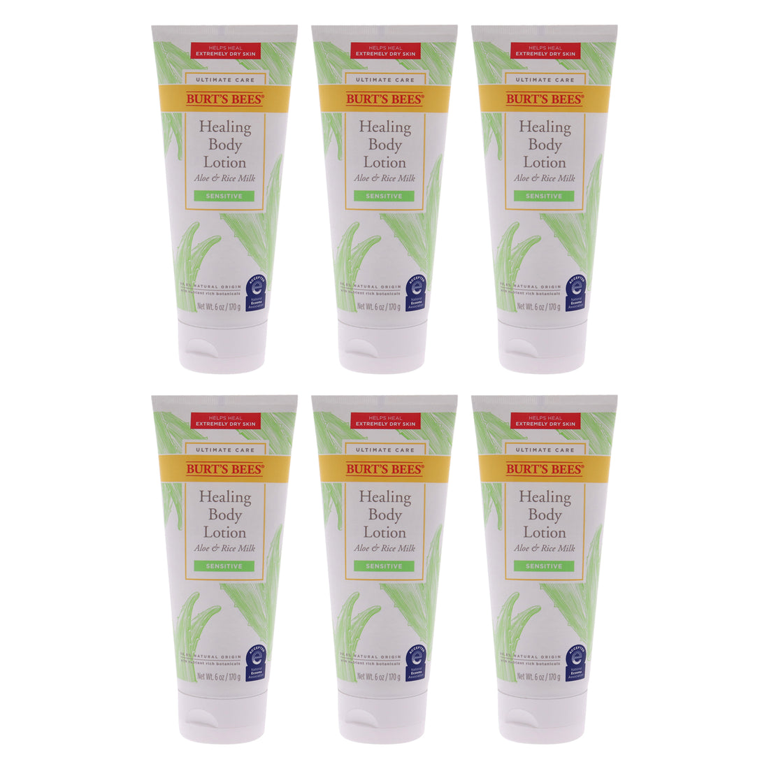 Ultimate Care Body Lotion by Burts Bees for Unisex - 6 oz Body Lotion - Pack of 6