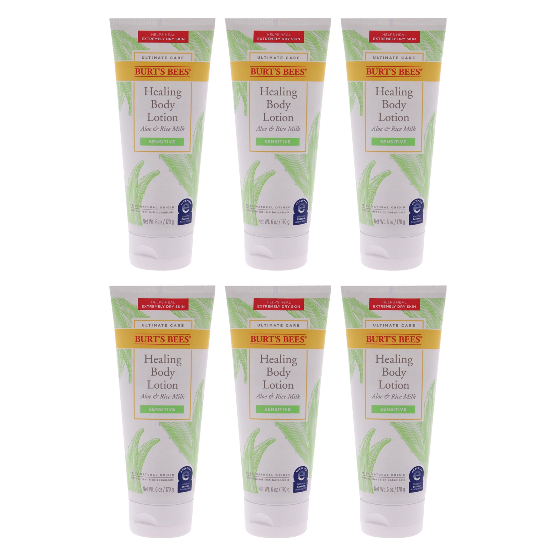 Ultimate Care Body Lotion by Burts Bees for Unisex - 6 oz Body Lotion - Pack of 6