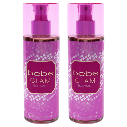 Bebe Glam by Bebe for Women - 8.4 oz Body Mist - Pack of 2