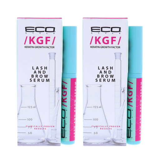 Eco KGF Lash and Brow Serum by Ecoco for Unisex - 0.16 oz Serum - Pack of 2