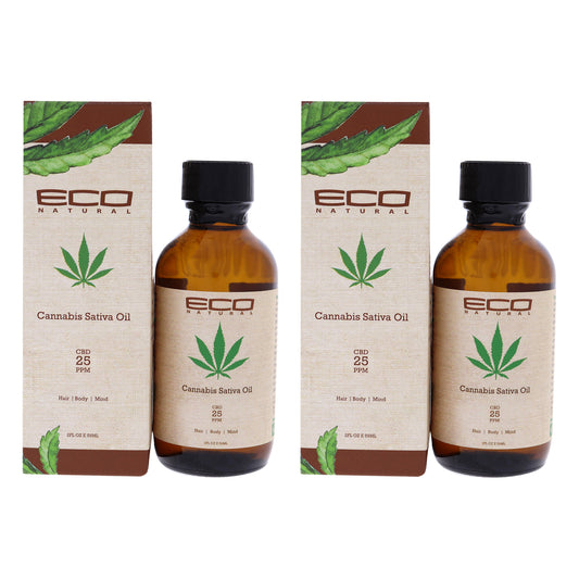 Eco Styler Cannabis Sativa Oil by Ecoco for Unisex - 2 oz Oil - Pack of 2