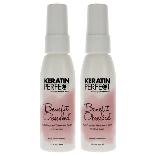 Keratin Benefit Obsessed Treatment Spray by Keratin Perfect for Unisex - 1.7 oz Treatment - Pack of 2