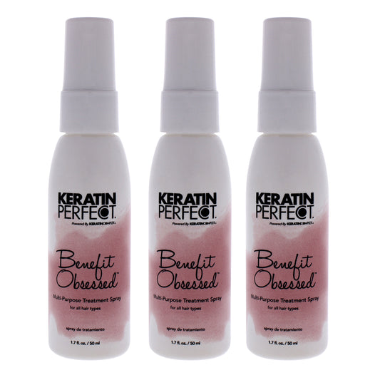 Keratin Benefit Obsessed Treatment Spray by Keratin Perfect for Unisex - 1.7 oz Treatment - Pack of 3