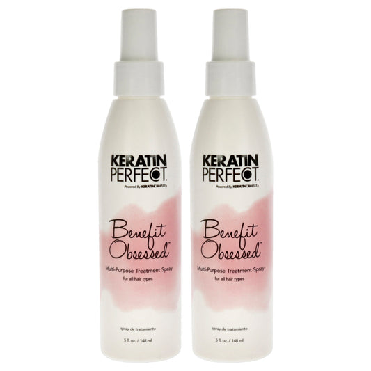 Keratin Benefit Obsessed Treatment Spray by Keratin Perfect for Unisex - 5 oz Treatment - Pack of 2