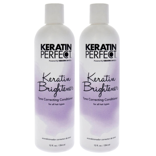 Keratin Brightener Conditioner by Keratin Perfect for Unisex - 12 oz Conditioner - Pack of 2
