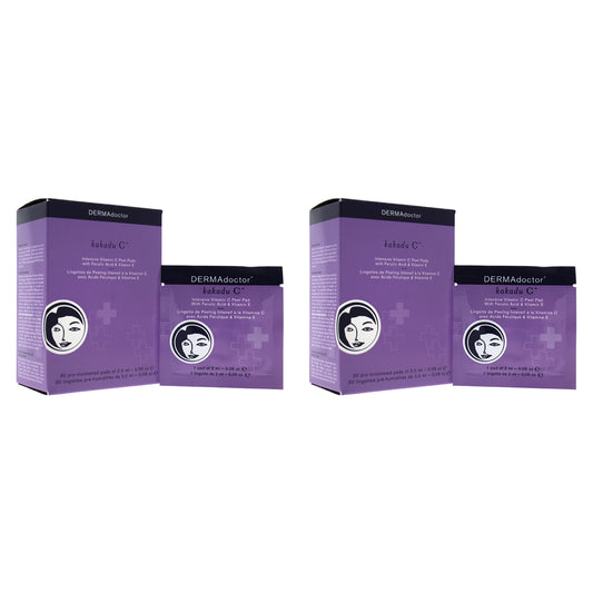 Kakadu C Intensive Vitamin C Peel Pads by DERMAdoctor for Women - 30 x 0.06 oz Pads - Pack of 2