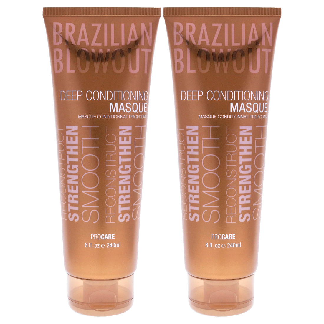 Acai Deep Conditioning Masque by Brazilian Blowout for Unisex - 8 oz Masque - Pack of 2