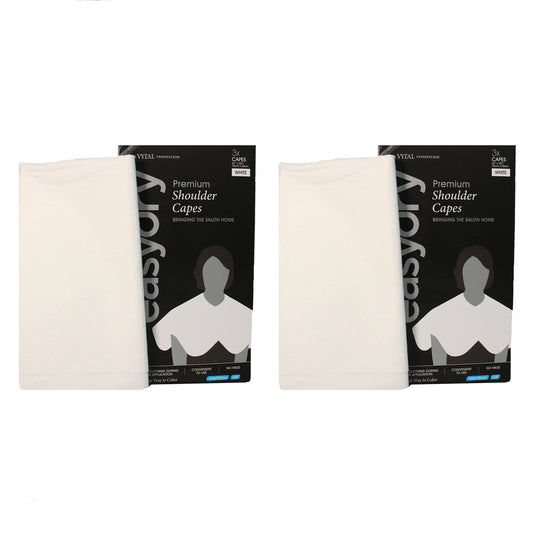 Technical Cape - White by Easydry for Unisex - 1 Pc Cape - Pack of 2