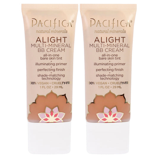 Alight Multi-Mineral BB Cream - 3 Dark by Pacifica for Women - 1 oz Makeup - Pack of 2