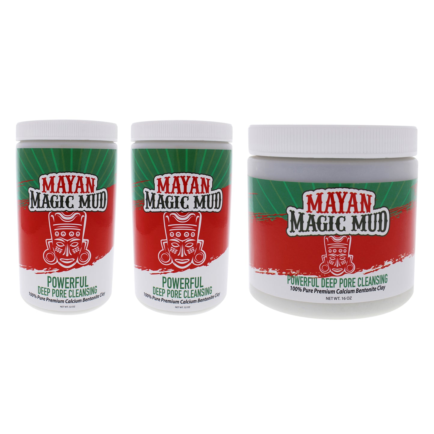 Powerful Deep Pore Cleansing Clay Kit - 3 Pc Kit