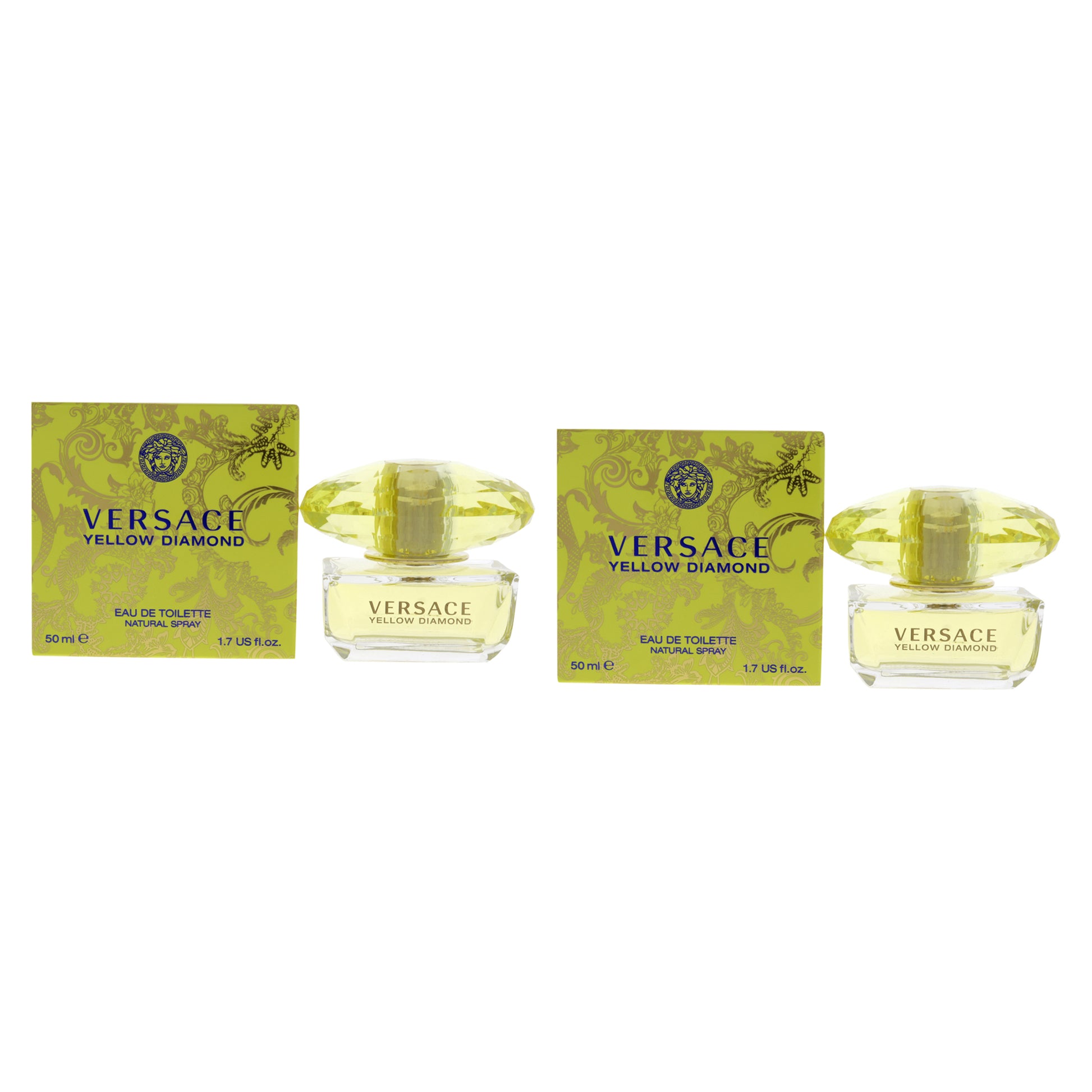 Versace Yellow Diamond by Versace for Women - 1.7 oz EDT Spray - Pack of 2