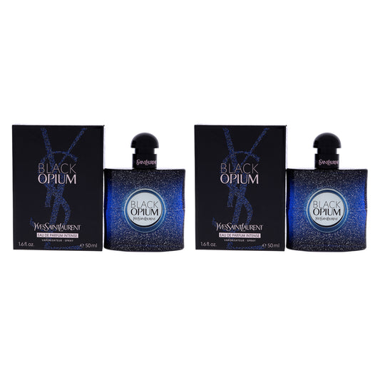 Black Opium Intense by Yves Saint Laurent for Women - 1.6 oz EDP Spray - Pack of 2