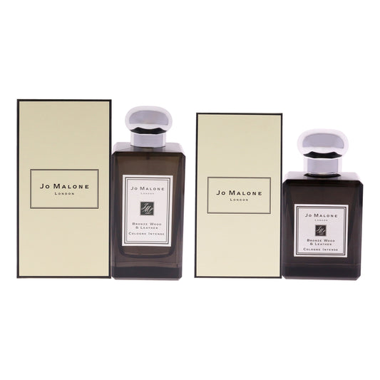 Bronze Wood and Leather Intense Kit by Jo Malone for Unisex - 2 Pc Kit 3.4oz Cologne Spray, 1.7oz Cologne Spray