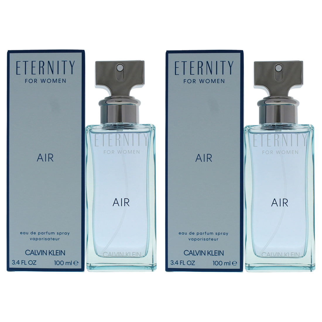 Eternity Air by Calvin Klein for Women - 3.4 oz EDP Spray - Pack of 2