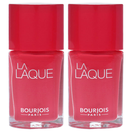 La Laque - # 04 Flambant Rose by Bourjois for Women - 0.3 oz Nail Polish - Pack of 2