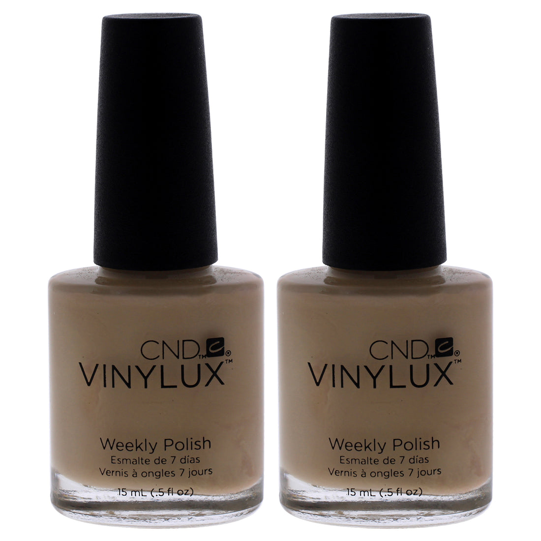 Vinylux Weekly Polish - 136 Powder My Noise by CND for Women - 0.5 oz Nail Polish - Pack of 2