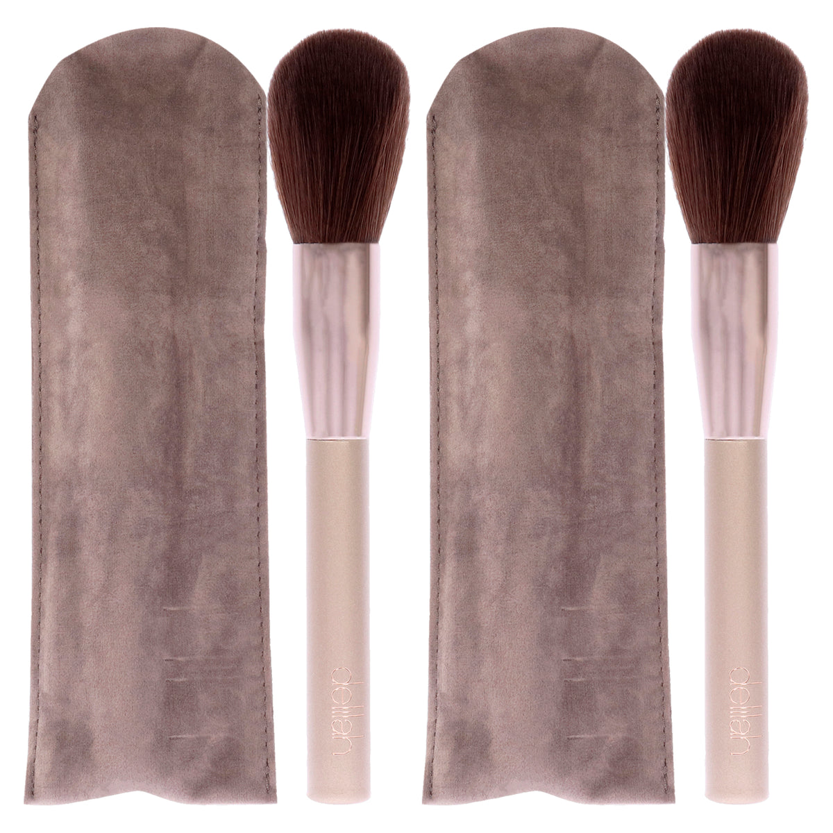 Blusher Highlighter BR04 by delilah for Women - 1 Pc Brush - Pack of 2