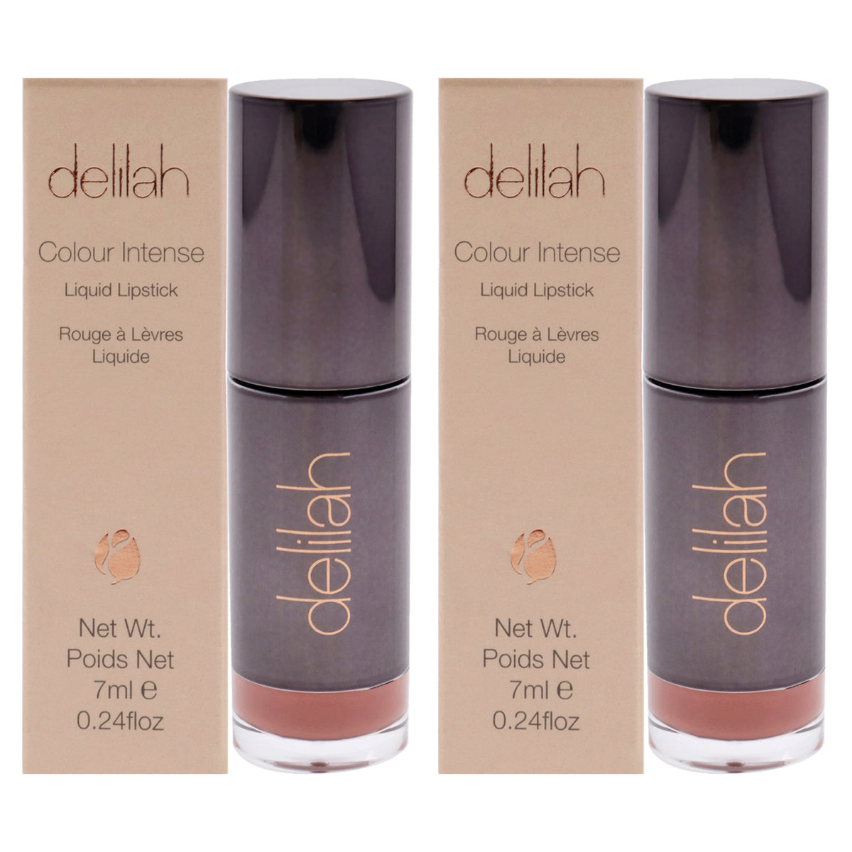 Colour Intense Liquid Lipstick - Breeze by delilah for Women - 0.24 oz Lipstick - Pack of 2