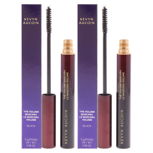 The Volume Mascara - Black by Kevyn Aucoin for Women - 0.18 oz Mascara - Pack of 2
